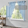 Annie Buffalo Blue Check Prairie Short Panel Set of 2 63x36x18 VHC Brands - 2 of 4