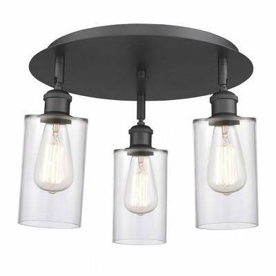 Clymer - 3 Light Flush Mount In Art Deco Style-9.38 Inches Tall and 15.63 Inches Wide