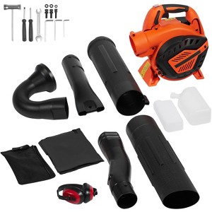 VEVOR Leaf Blower, 26CC 2-Cycle Handheld Leaf Blower with A Fuel Tank, 2-in-1 Blower 425CFM Air Volume 156MPH Speed, for Lawn Care, Leaf Cleaning - 1 of 4