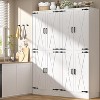 Aheaplus 71'' Kitchen Pantry Cabinet with Doors, Freestanding Large Storage Cupboard with Storage Drawers - 3 of 4