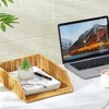 BRINJOY 2-Pack Woven Rattan Paper Organizer Trays - Stackable A4 Letter File Holder for Desk Office Storage, Brown - 4 of 4