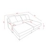 NicBex Sofa Couch,Daybed with Square Armrests and Removable Cushioned Backrests,Upholstered Sofa for Living Room,Office - 3 of 4