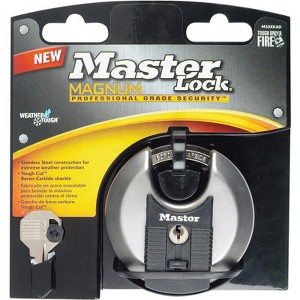 Master Lock - Ball Bearing Locking Disk Padlock Keyed - Steel - 3-3/32 in. (3 Pack) - 1 of 1