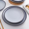 Stone Lain Tina 32-Piece Stoneware Dinnerware Set, Service for 8, Blue and Grey - 3 of 4