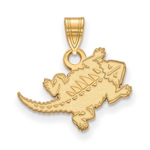 Black Bow Jewelry 14k Yellow Gold Texas Christian Horned Frogs NCAA Small Pendant - 1 of 3