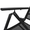 vidaXL Folding Sun Lounger Aluminum Black - 4 of 4
