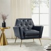 Maris Wooden Upholstered Contemporary Accent Armchair with Button-tufted for Bedroom Living Room  | ARTFUL LIVING DESIGN - 2 of 4