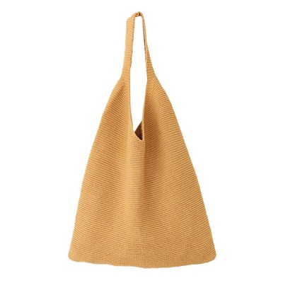 Fifth and Ninth - Everly Knit Bag Mustard
