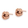Black Bow Jewelry 9.5mm (3/8 Inch) 14k Rose Gold Polished Love Knot Post Earrings - 2 of 4
