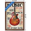 Trends International Music Inspires Me Framed Wall Poster Prints - 3 of 4