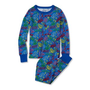 Lands' End Kids Pattern Snug Fit Pajama Set - 1 of 2