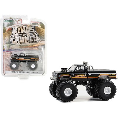 1985 GMC K3500 Sierra Classic Monster Truck Black "Overtime" "Kings of Crunch" Series 14 1/64 Diecast Model Car by Greenlight