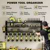 WOWLIVE 4 Tier Storage Rack for Garage, Heavy Duty Rack, Large Power Tool Organizer Wall Mount with Charging Station, TR001 - 2 of 4