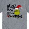 Boys' - Dr. Seuss - Grinch To Do List Short Sleeve Graphic T-Shirt - 2 of 4