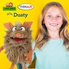 Living Puppets: Dusty The Friendly Monster - 14"Plush Hand Puppet, Handmade - 3 of 4