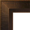 18" x 52" Non-Beveled Signore Bronze Wood on The Door Mirror - Amanti Art: Over-the-Door, Wall-Mounted - image 3 of 4