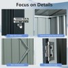 Outdoor Storage Shed with Hinged Door Padlock-Secure Rust-Resistant Storage House Suitable for Patio Furniture, Pool Accessories, and Bicycles - 4 of 4