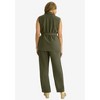 Jessica London Belted Crepe Vest Set - 3 of 4