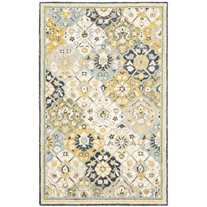 Oriental Weavers Alfresco 28406 Blue/ Gold Indoor Area Rug - 3'6" x 5'6" - 1 of 4