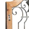 Wood Scroll Distressed Door Inspired Wall Decor: Vertical Rustic Art - Olivia & May - 4 of 4