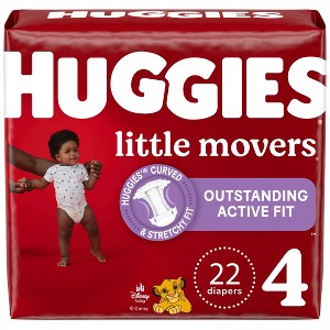 Huggies Little Movers Baby Disposable Diapers - (Select Size and Count) - 1 of 4