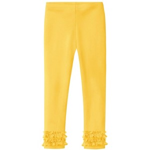 City Threads USA-Made Girls Soft Cotton Ruffle Leggings - 1 of 4