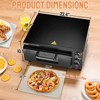 Winado 22.4 In. 2000W Electric Countertop Single Deck Pizza Oven Outdoor Pizza Oven - 2 of 4