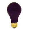 GE 60W A19 Incandescent Blacklight Bulb: Dimmable, Standard E26 Base, Suitable for Damp Locations, 0.9-Year Life - 2 of 3