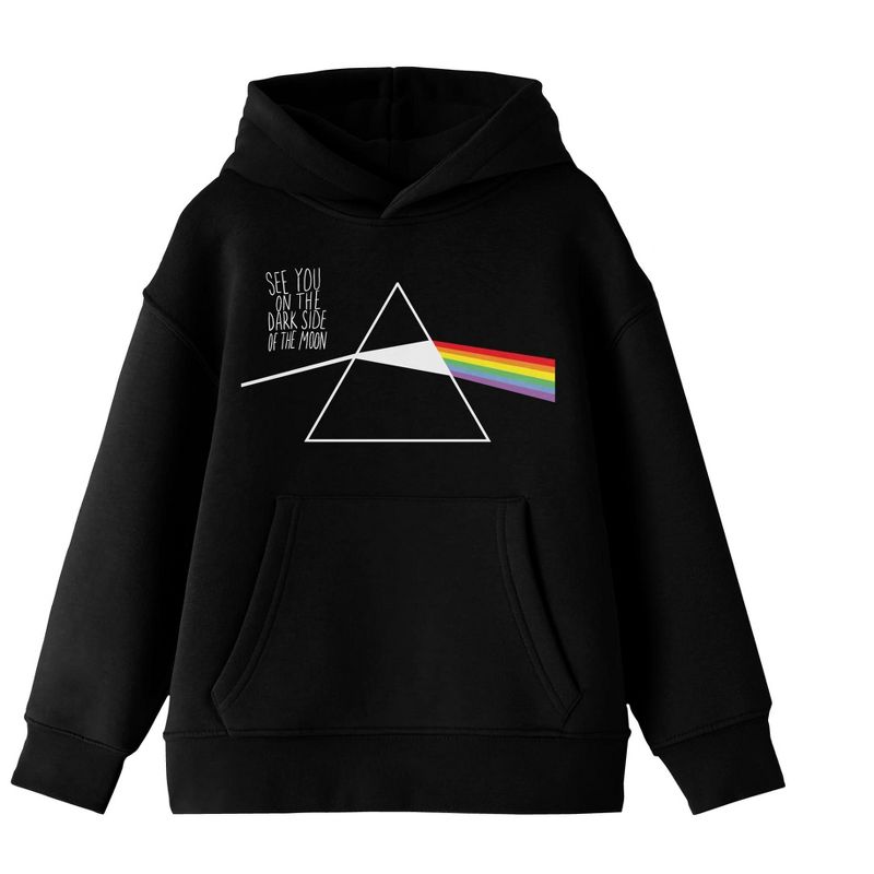 Pink Floyd Dark Side Of The Moon Album Art Boy's Black Sweatshirt, 1 of 4