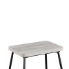 Set of 2 24" Carson Counter Height Barstools Driftwood - Steve Silver Co.: Metal Frame, Sled Base, Footrail - 4 of 4