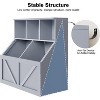 CuisinSmart Kids Toy Storage Organizer, Kids Bookshelf and Toy Storage, Toddlers Bookshelf Toy Organizer for Kids Rooms Nursery - 4 of 4