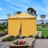 InstaHibit Set of 4 Sidewall UV30+ Fits 10x10ft Canopy Tent Zipper Outdoor Party Yellow - 2 of 4