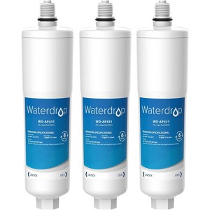 Waterdrop AP431 Replacement Cartridge for Aqua-Pure AP431 Hot Water Scale Inhibitor for AP430SS, Prevent Scale Accumulation, Pack of 3 - 1 of 4