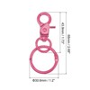 Unique Bargains DIY Craft Key Organization Lobster Claw Lanyard Swivel Clasps 2 Pcs - 2 of 4