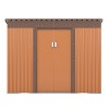Isabel 4.2 x 9.1 Ft Metal Storage Box, Patio Tool Shed with Lockable Doors Vents, Outdoor Furniture - Maison Boucle - 3 of 4