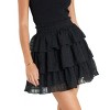 Women's Flowy Tiered Ruffle Mini Skirt Elastic Waist Casual Party Skirt - 2 of 4