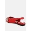 Adhara Diamante Embellished Flat Women Sandals - 3 of 4