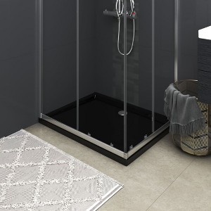 VidaXL Rectangular ABS Shower Base Tray Black 27.6 in.x35.4 in. - 1 of 4