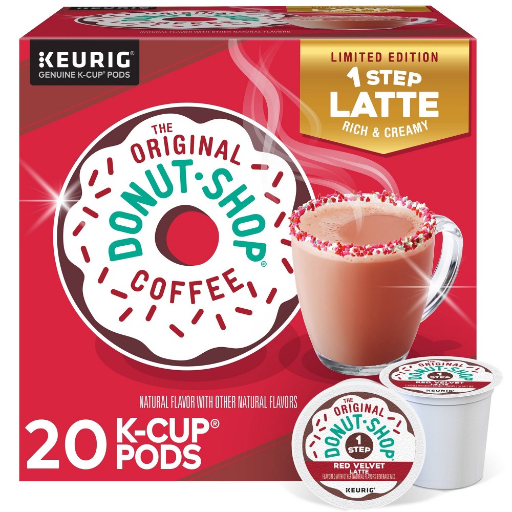 The Original Donut Shop Red Velvet Latte - Coffee pod - 20 pcs. x 1 oz - 14.1 oz