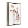Stupell Industries Florida State Flamingo Pattern Floating Frame Canvas Art, Brown, 25" x 31" - 2 of 4