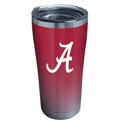 NCAA Alabama Crimson Tide 20oz Ombre Stainless Steel Tumbler with Lid