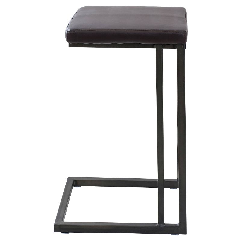 Set of 2 25&#34; Roman Industrial Counter Height Barstool Espresso - LumiSource, 5 of 9