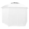 vidaXL Garden Marquee with Curtains 141.7"x122.8"x104.3" White 0.6 oz/ftÂ² - 3 of 4
