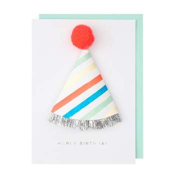 Meri Meri Birthday Hat Card (Pack of 1)