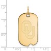 Black Bow Jewelry 14k Yellow Gold Plated Sterling Silver Oklahoma Sooners NCAA Pendant - 2 of 3