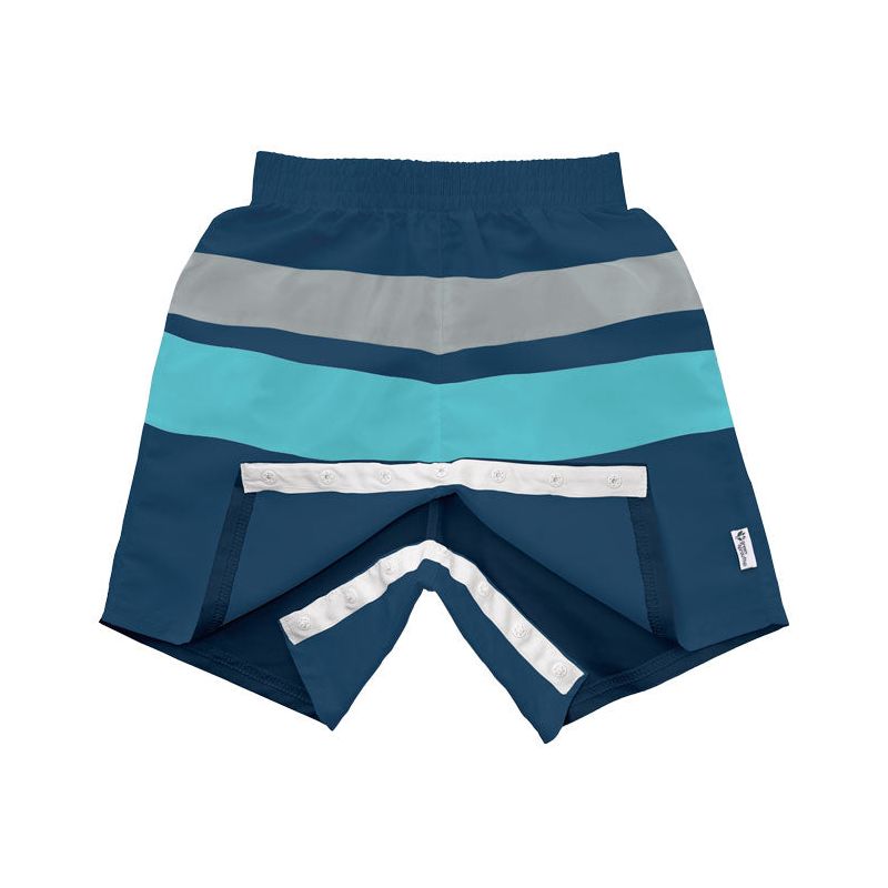 Green Sprouts Baby/Toddler Boys' Easy-Change Eco Swim Trunks, 1 of 4
