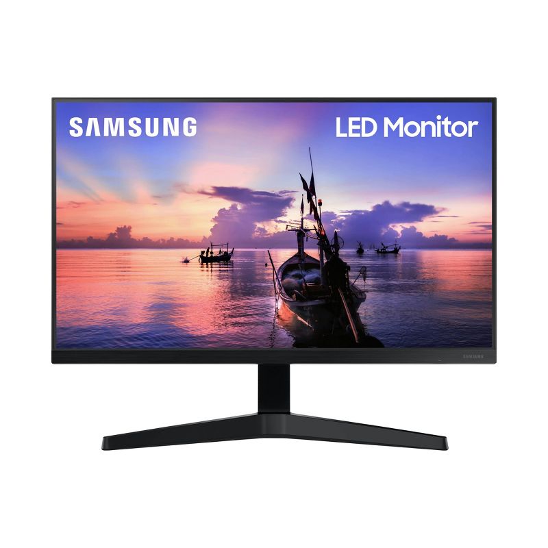 Samsung 24&#34; FHD IPS Computer Monitor, AMD FreeSync,  HDMI &#38; VGA (T350 Series) - Dark Blue/Gray, 1 of 11