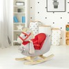 Qaba Kids Ride-On Rocking Horse Toy Rocker with Fun Song Music & Soft Plush Fabric for Children 18-36 Months - 2 of 4