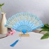 Unique Bargains Butterfly with Tassel Folding Fan 1 Pc - 4 of 4