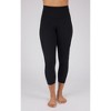 90 Degree By Reflex Womens 2 Pack Interlock Tribeca Elastic Free High Waist Side Pocket Capri and Interlock Everyday High Waist Basic Capri Legging - 4 of 4